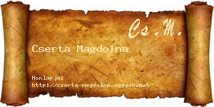 Cserta Magdolna névjegykártya