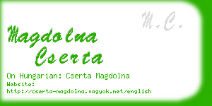 magdolna cserta business card